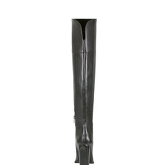 Lasli Over the Knee Boot - Black Leather