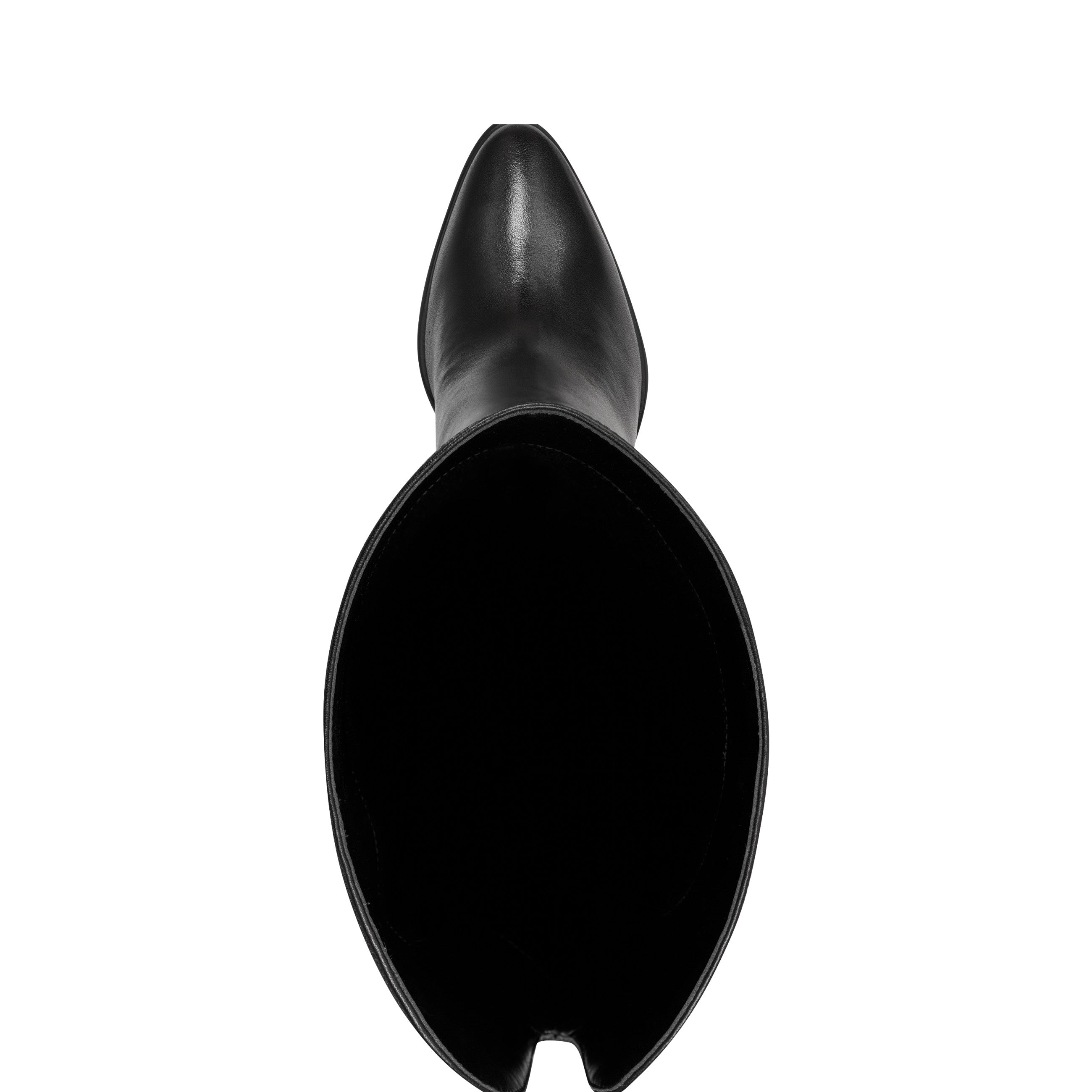 Lasli Over the Knee Boot - Black Leather