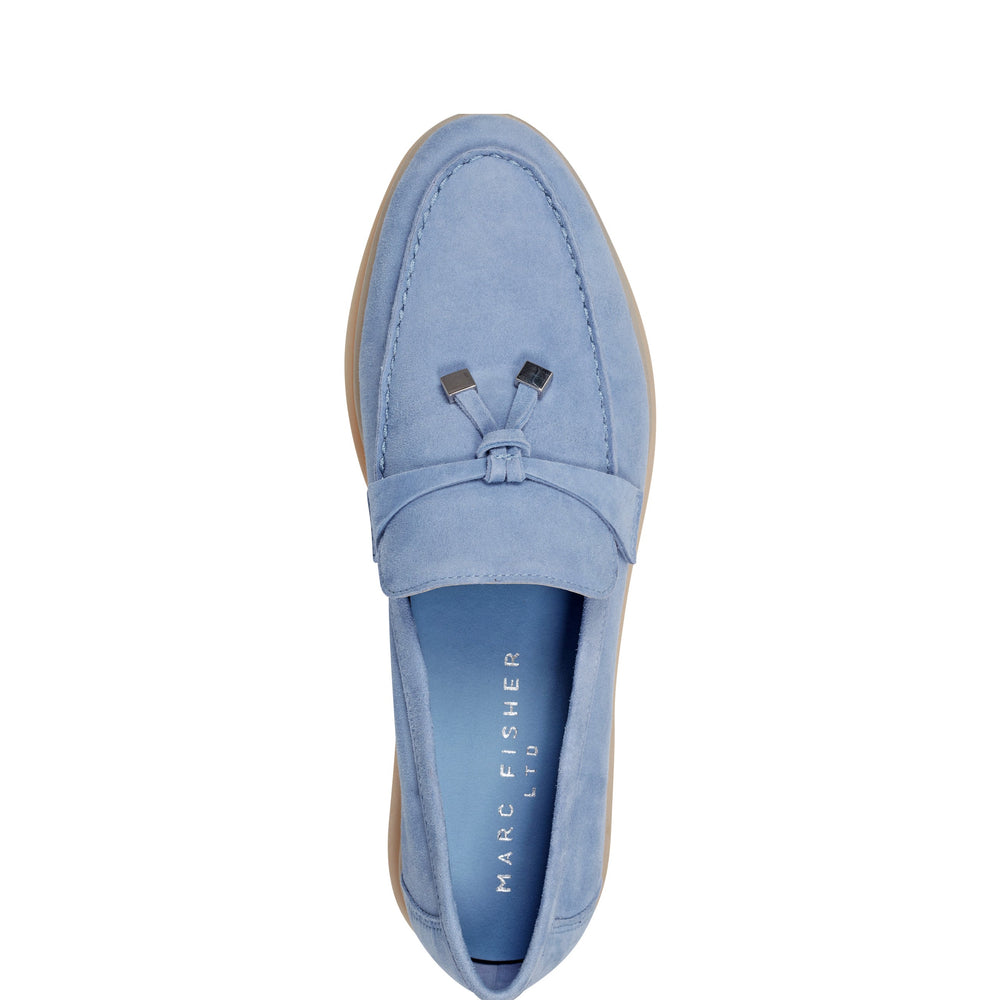 Yanelli Casual Loafer - Light Blue Suede