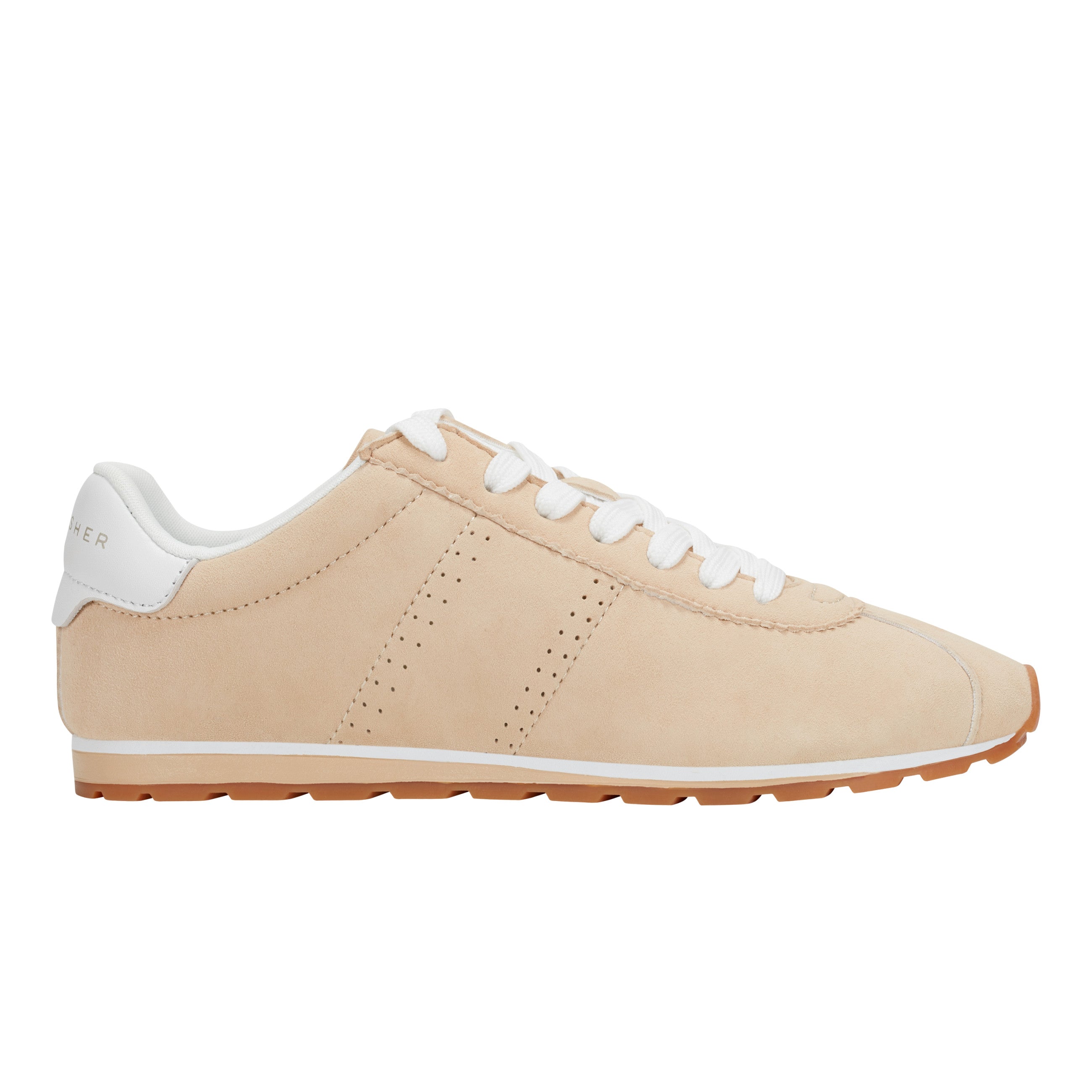 Teddy Laceup Sneaker - Natural Suede