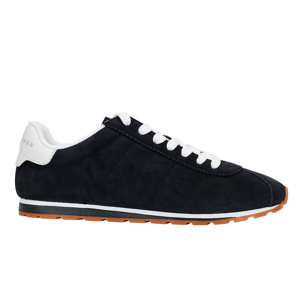 Teddy Laceup Sneaker - Navy Suede