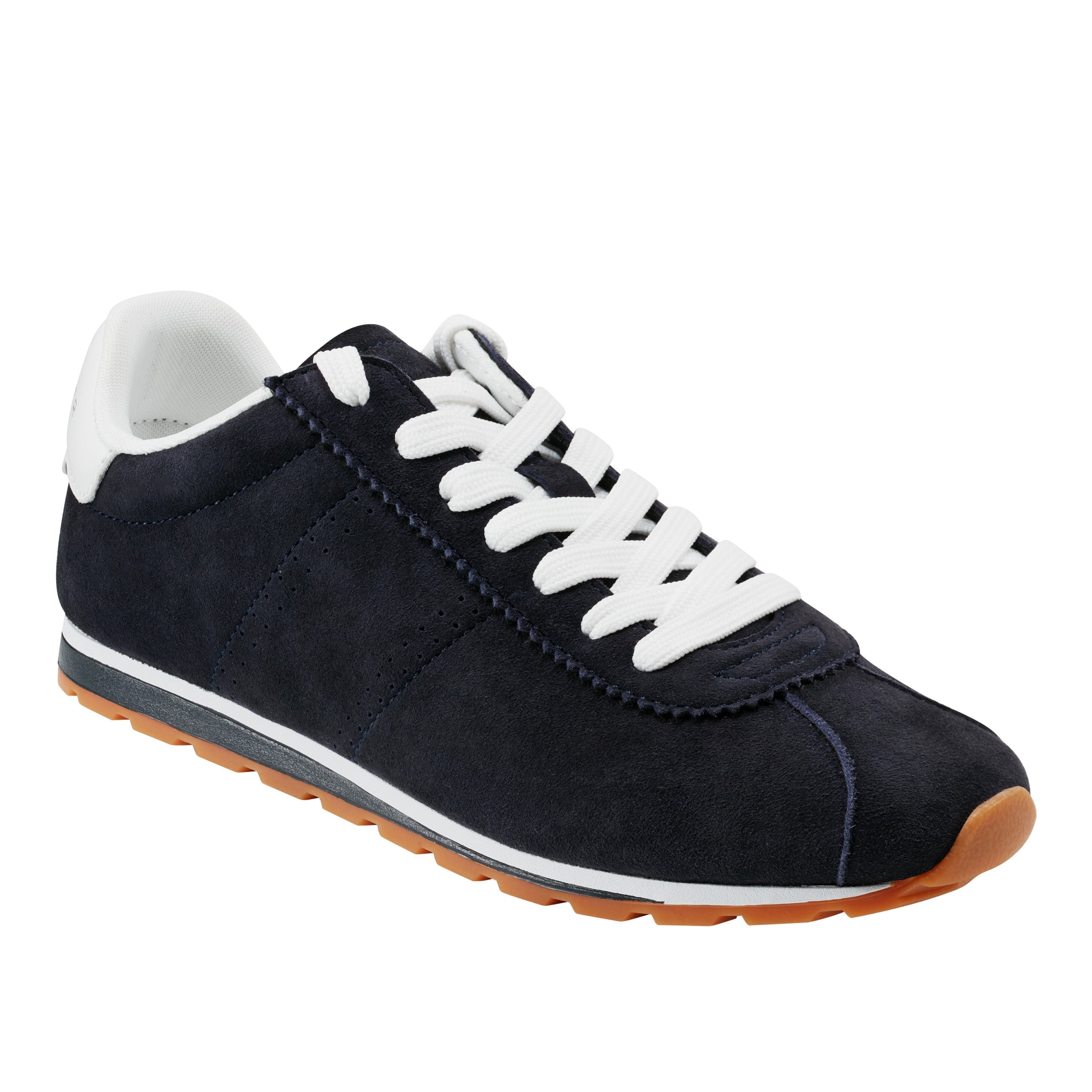 Teddy Laceup Sneaker - Navy Suede