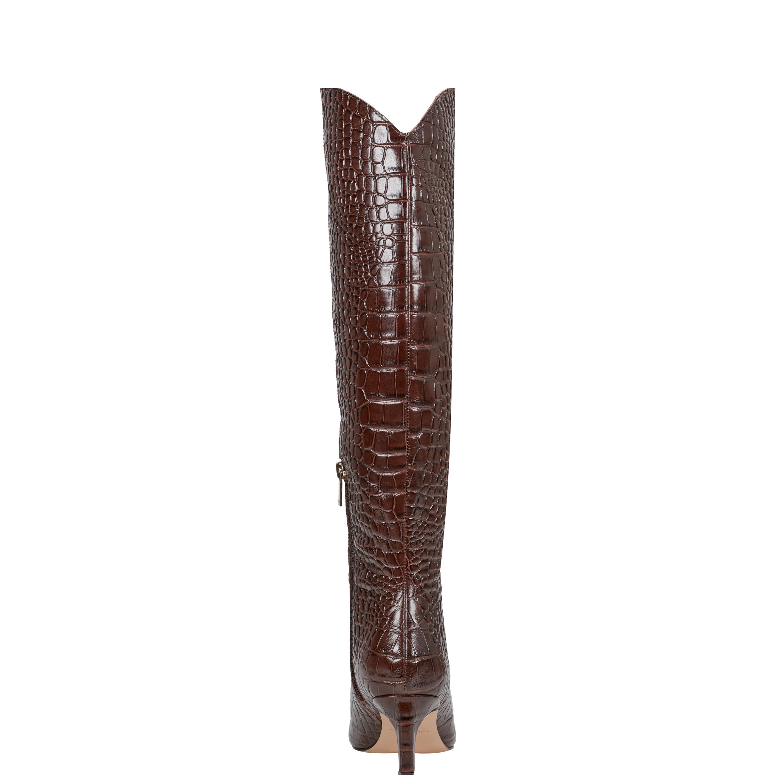 Quinnie Dress Boot - Brown Croco