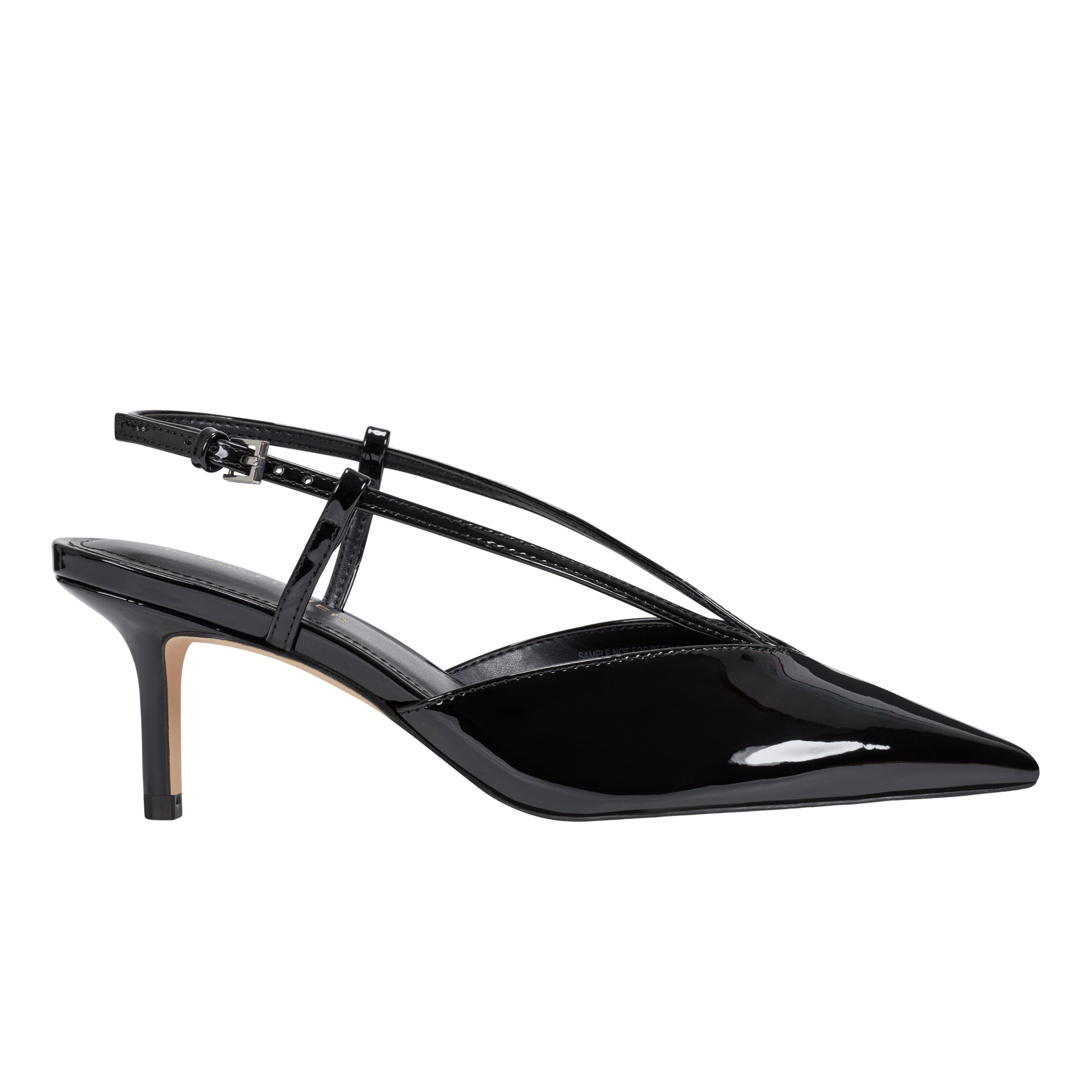 Avila Slingback Pump - Black Patent