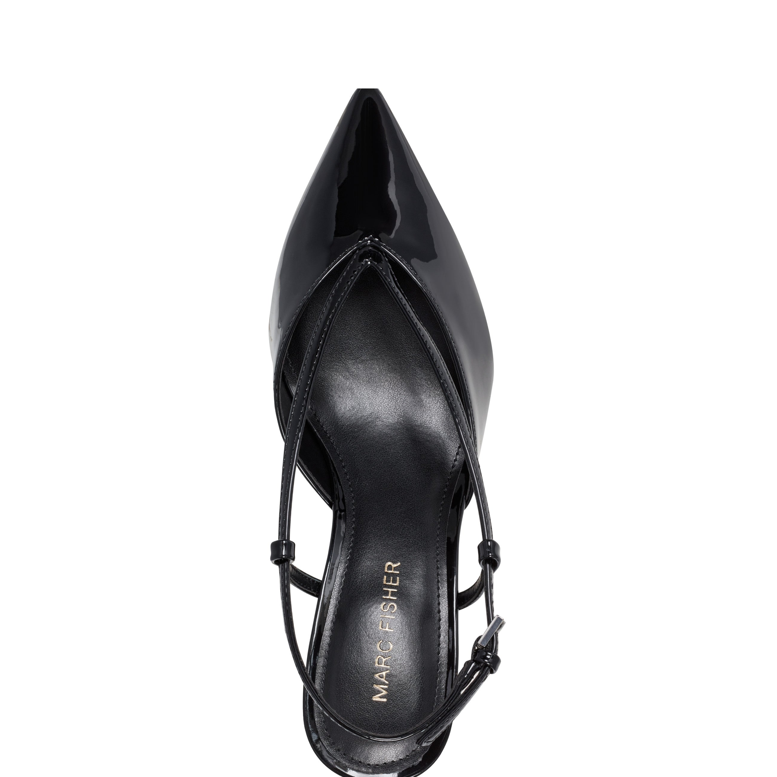 Avila Slingback Pump - Black Patent
