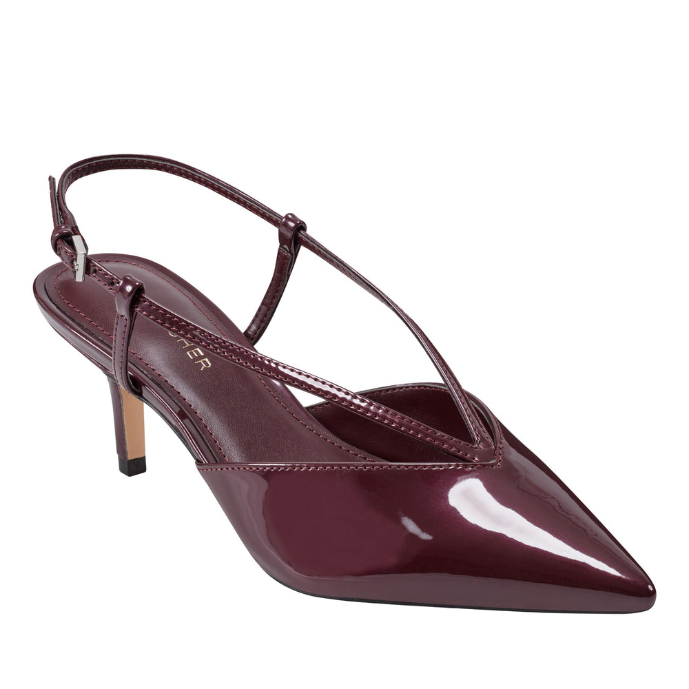 Avila Slingback Pump - Merlot Patent