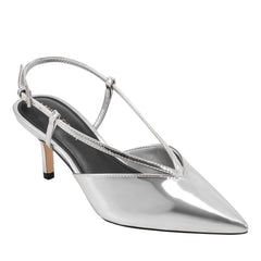 Avila Slingback Pump - Silver