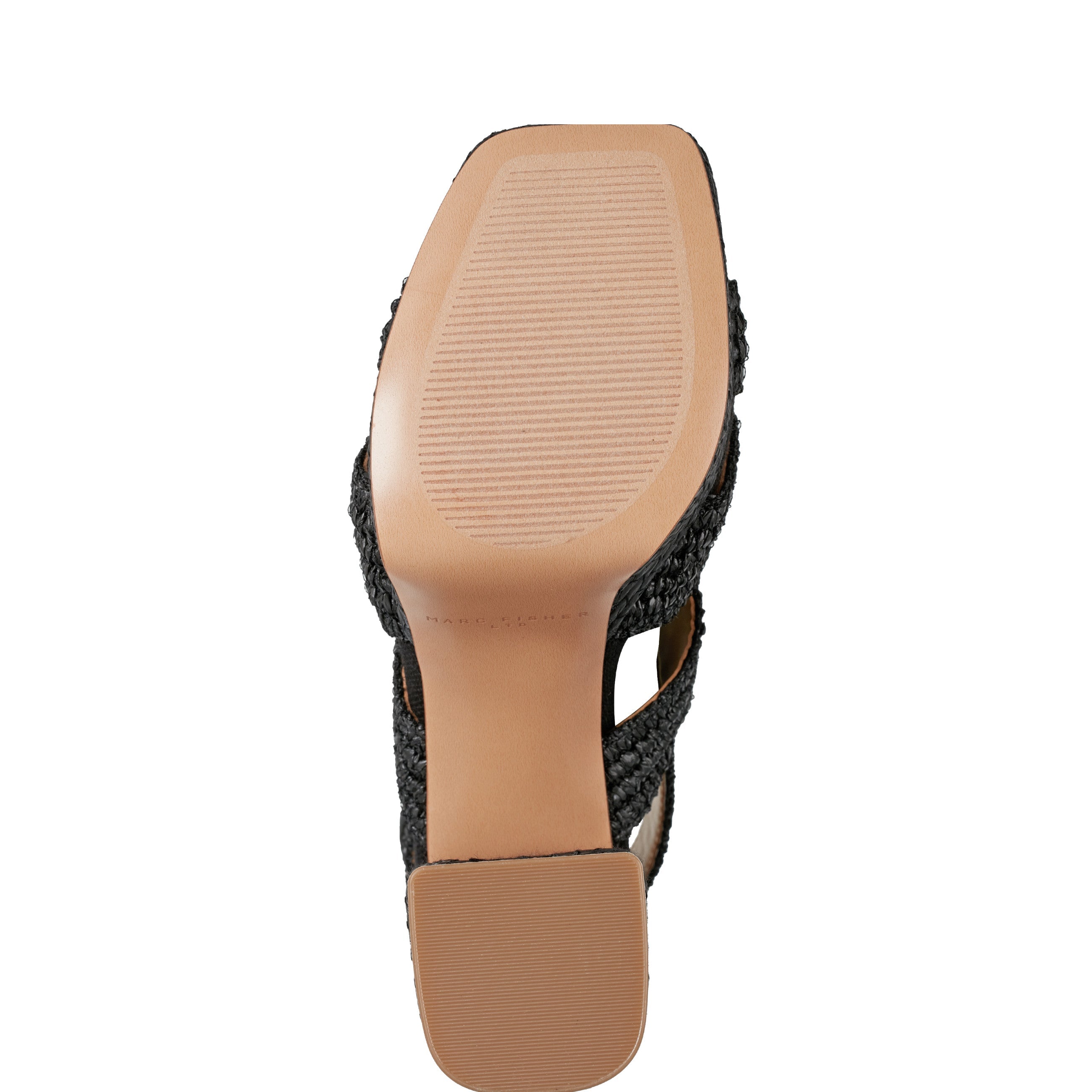 Caddy Platform Sandal - Black Raffia