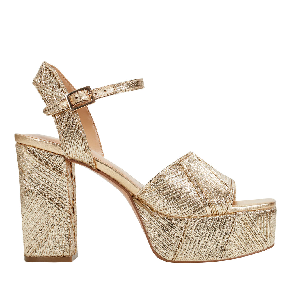 Calyn Platform Sandal - Gold
