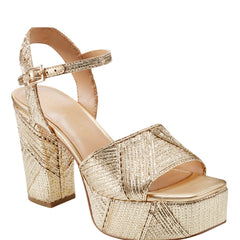 Calyn Platform Sandal - Gold