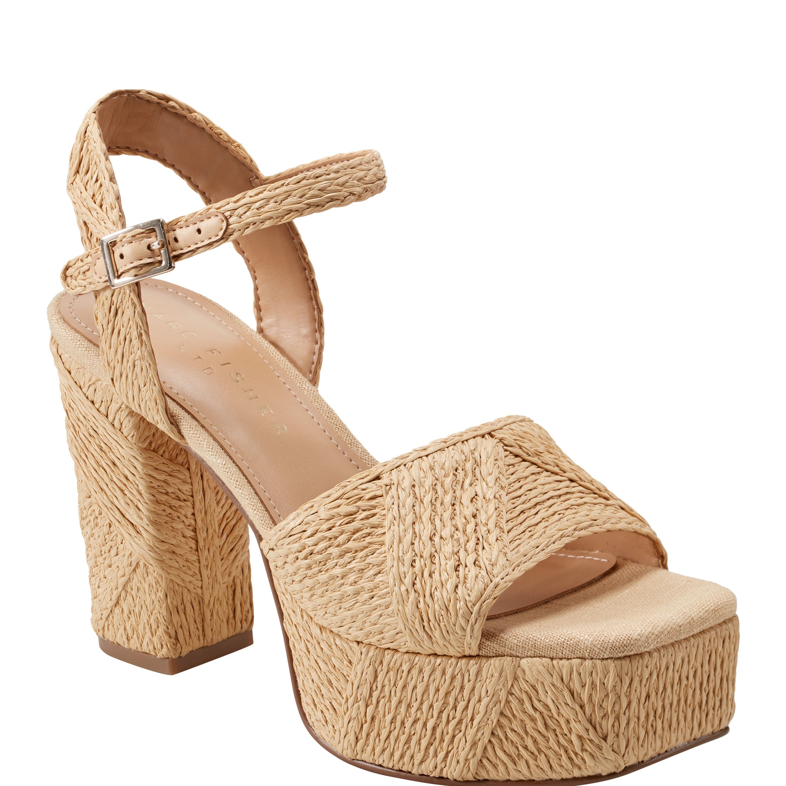 Calyn Platform Sandal - Natural Raffia