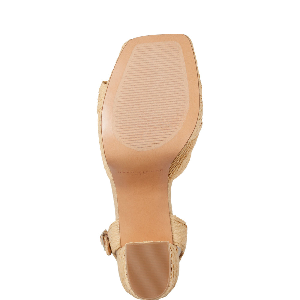 Calyn Platform Sandal - Natural Raffia