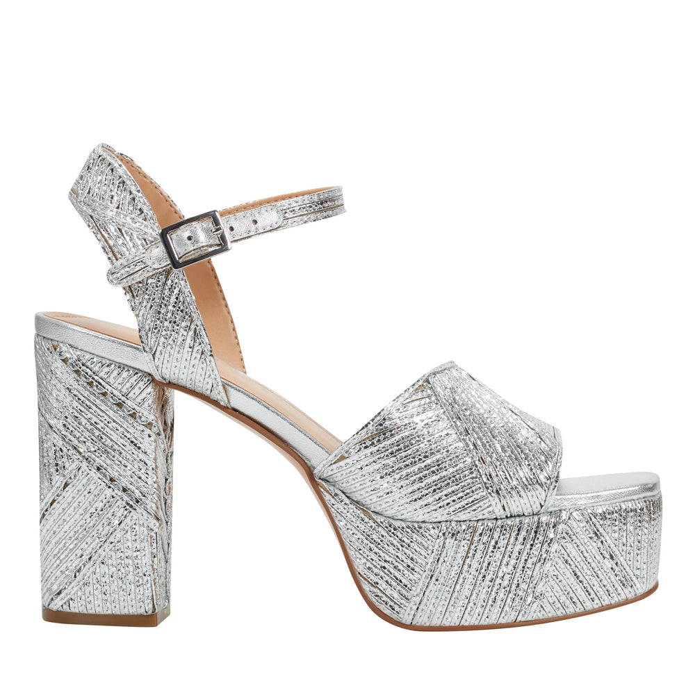 Calyn Platform Sandal - Silver