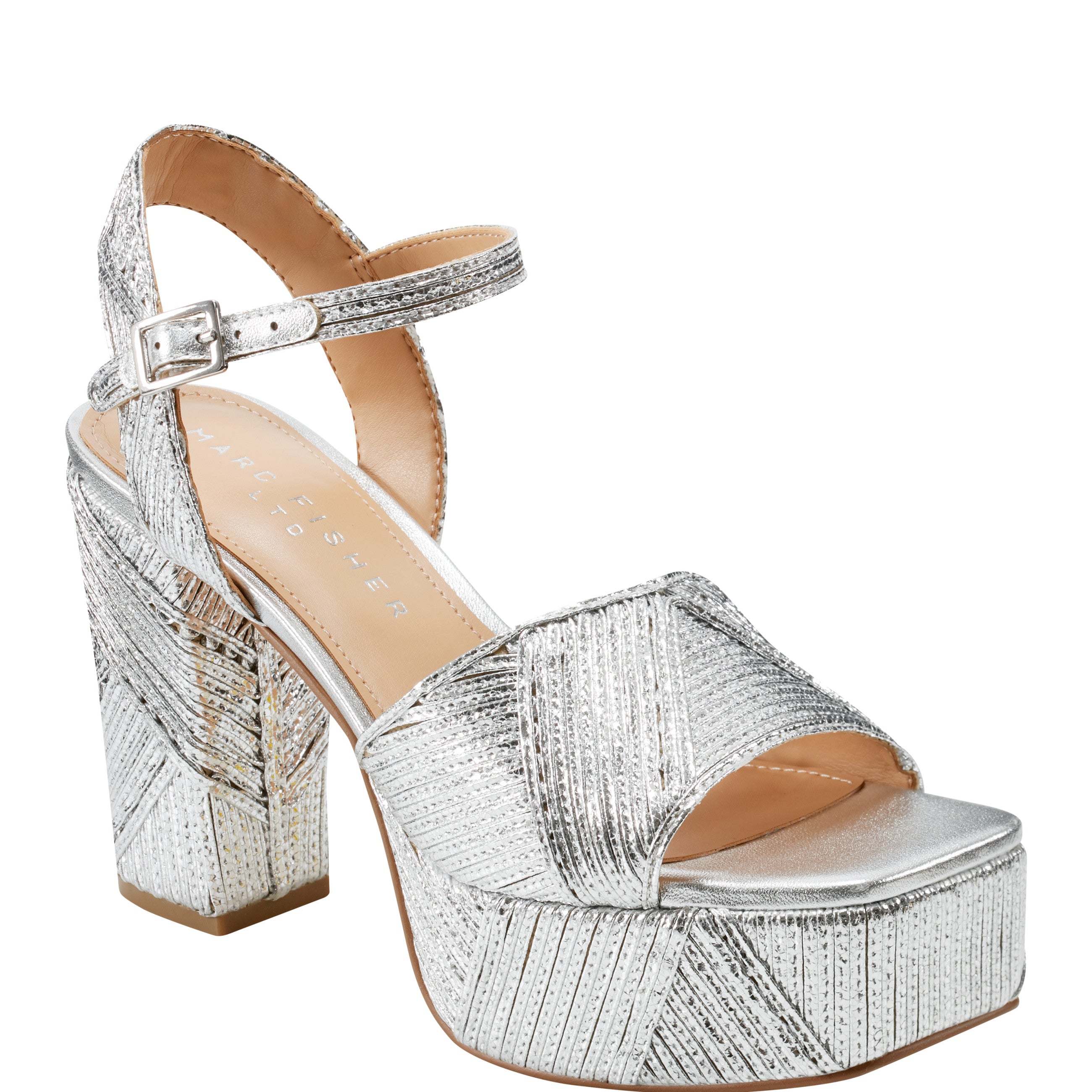 Calyn Platform Sandal - Silver
