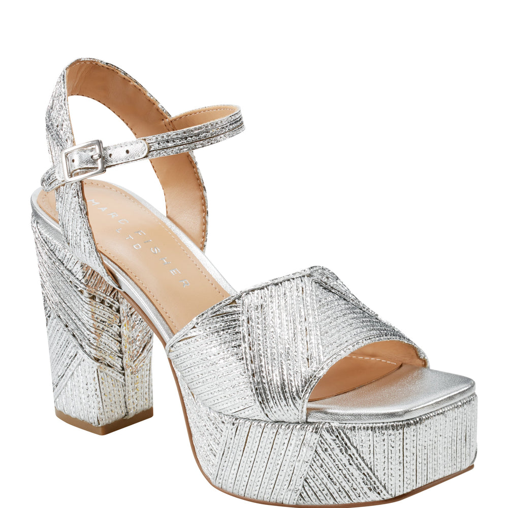 Calyn Platform Sandal - Silver
