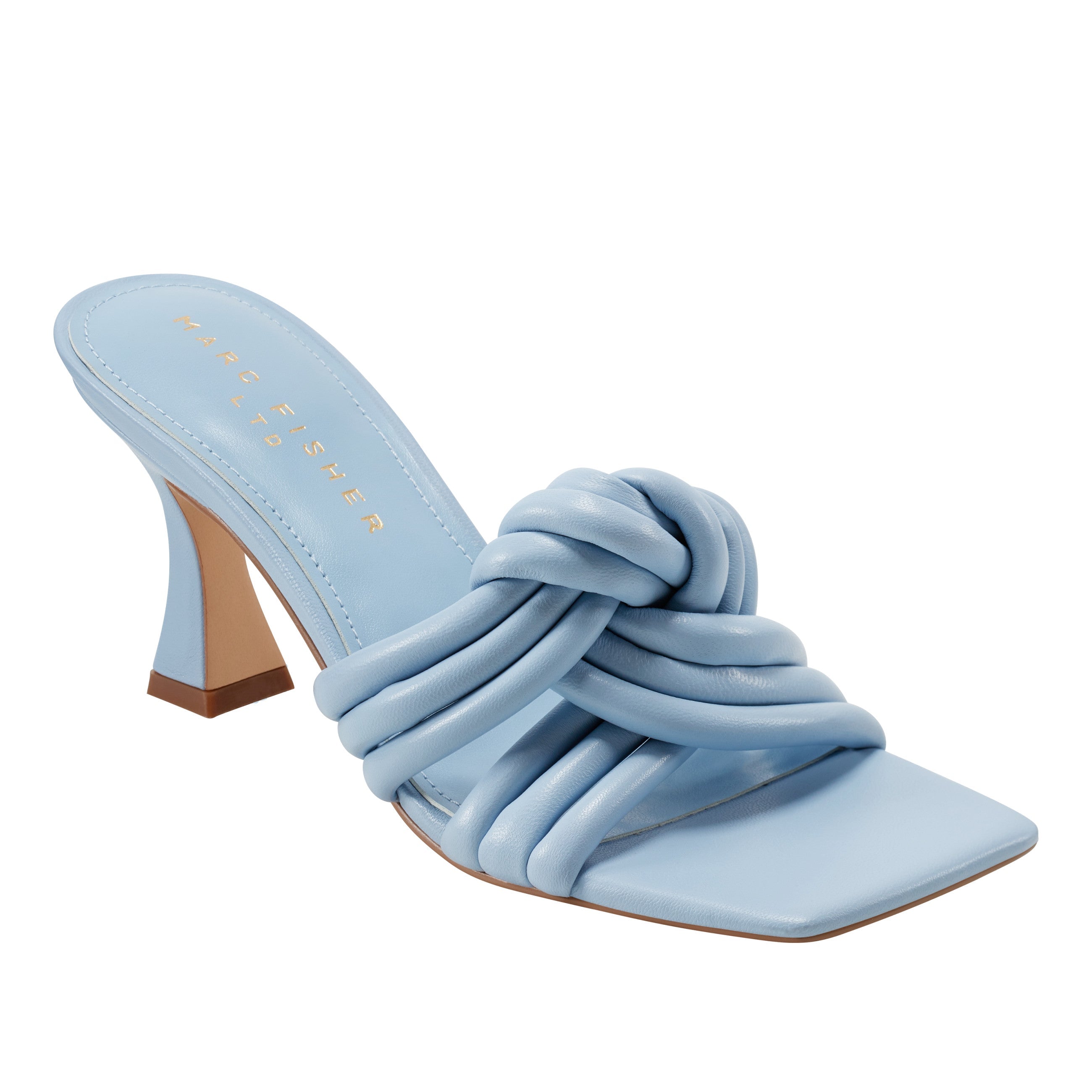 Dru Knotted Slide Sandal - Light Blue