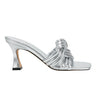 Dru Knotted Slide Sandal - Silver