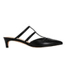Kodie Caged Strappy Pump - Black Leather