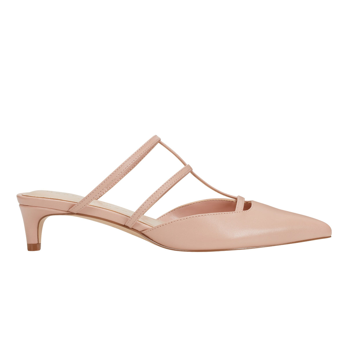 Kodie Caged Strappy Pump - Natural Leather