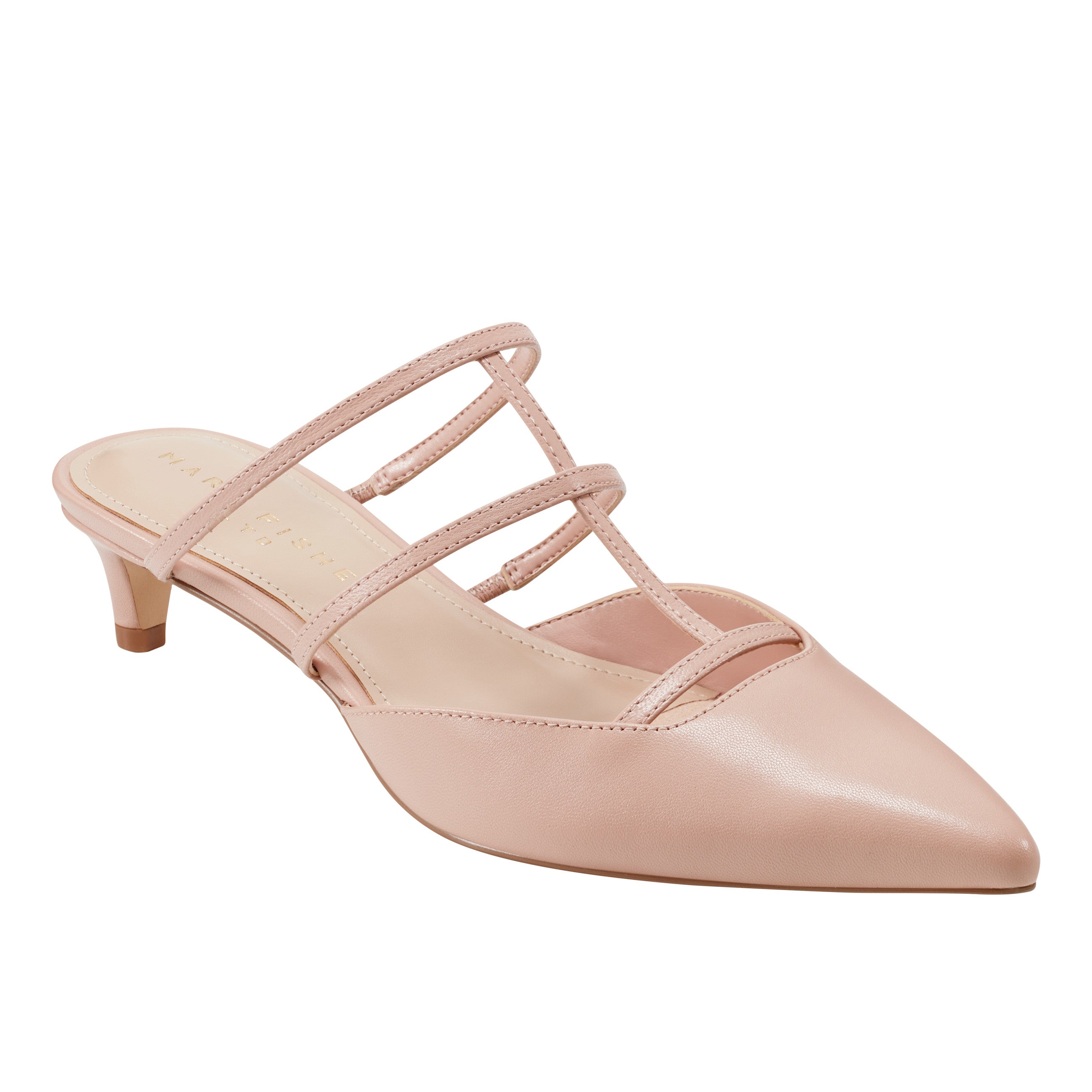 Kodie Caged Strappy Pump - Natural Leather