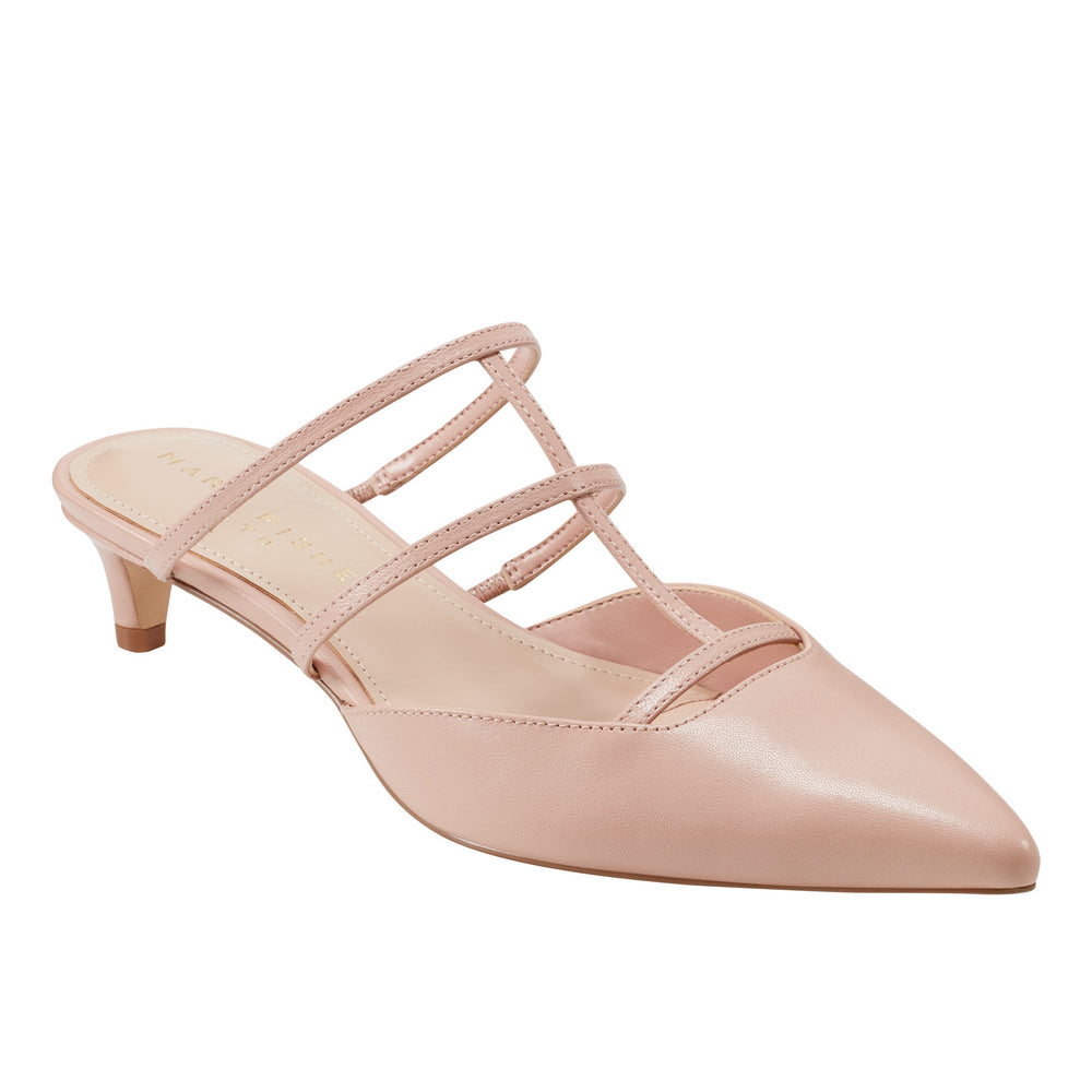 Kodie Caged Strappy Pump - Natural Leather