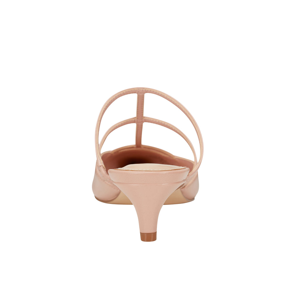 Kodie Caged Strappy Pump - Natural Leather