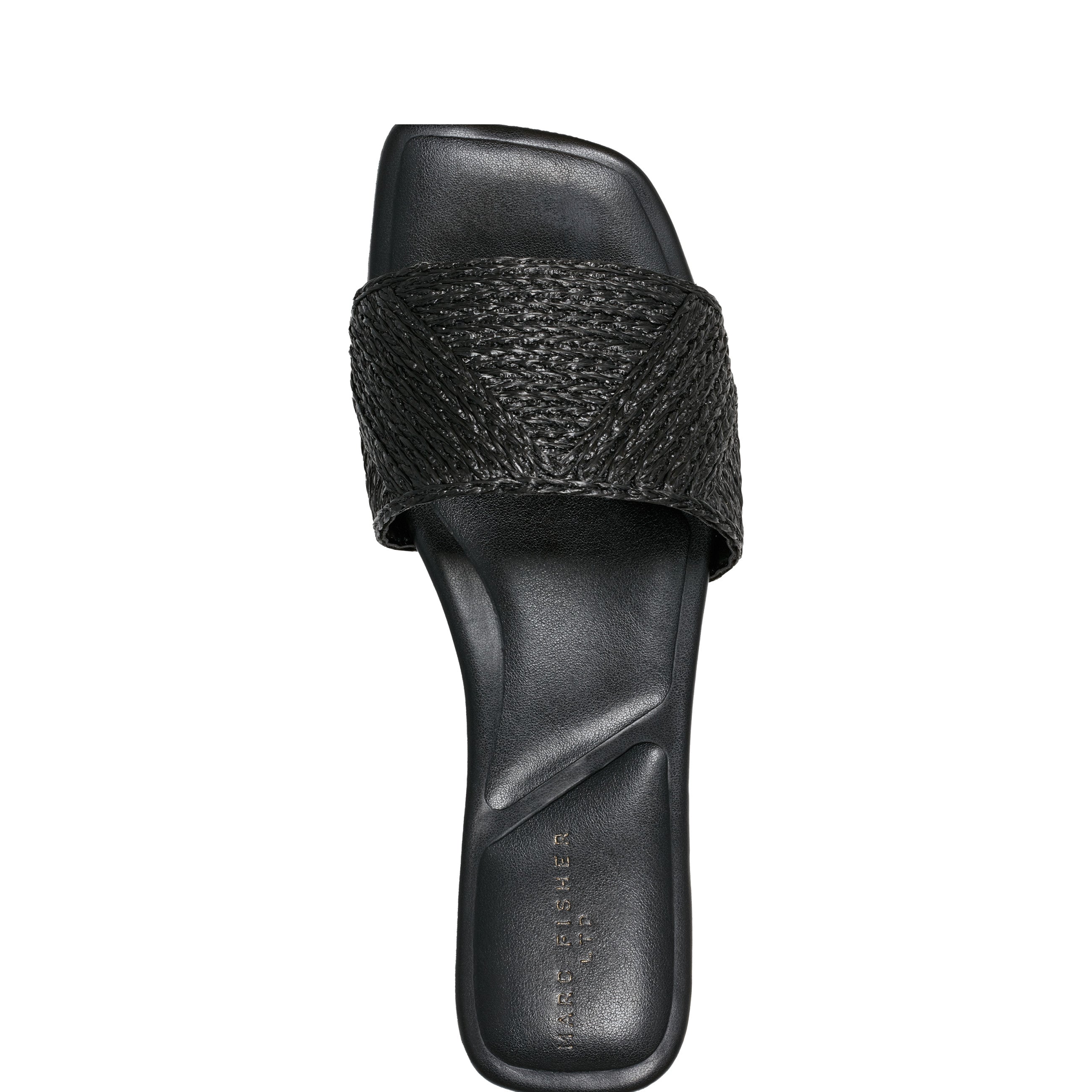 Murphy Flat Sandal - Black Raffia