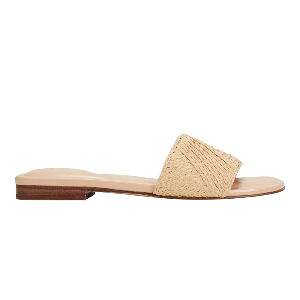 Murphy Flat Sandal - Natural Raffia