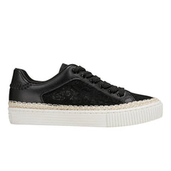 Spryng Platform Laceup Sneaker - Black/Lace