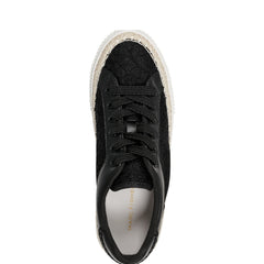 Spryng Platform Laceup Sneaker - Black/Lace