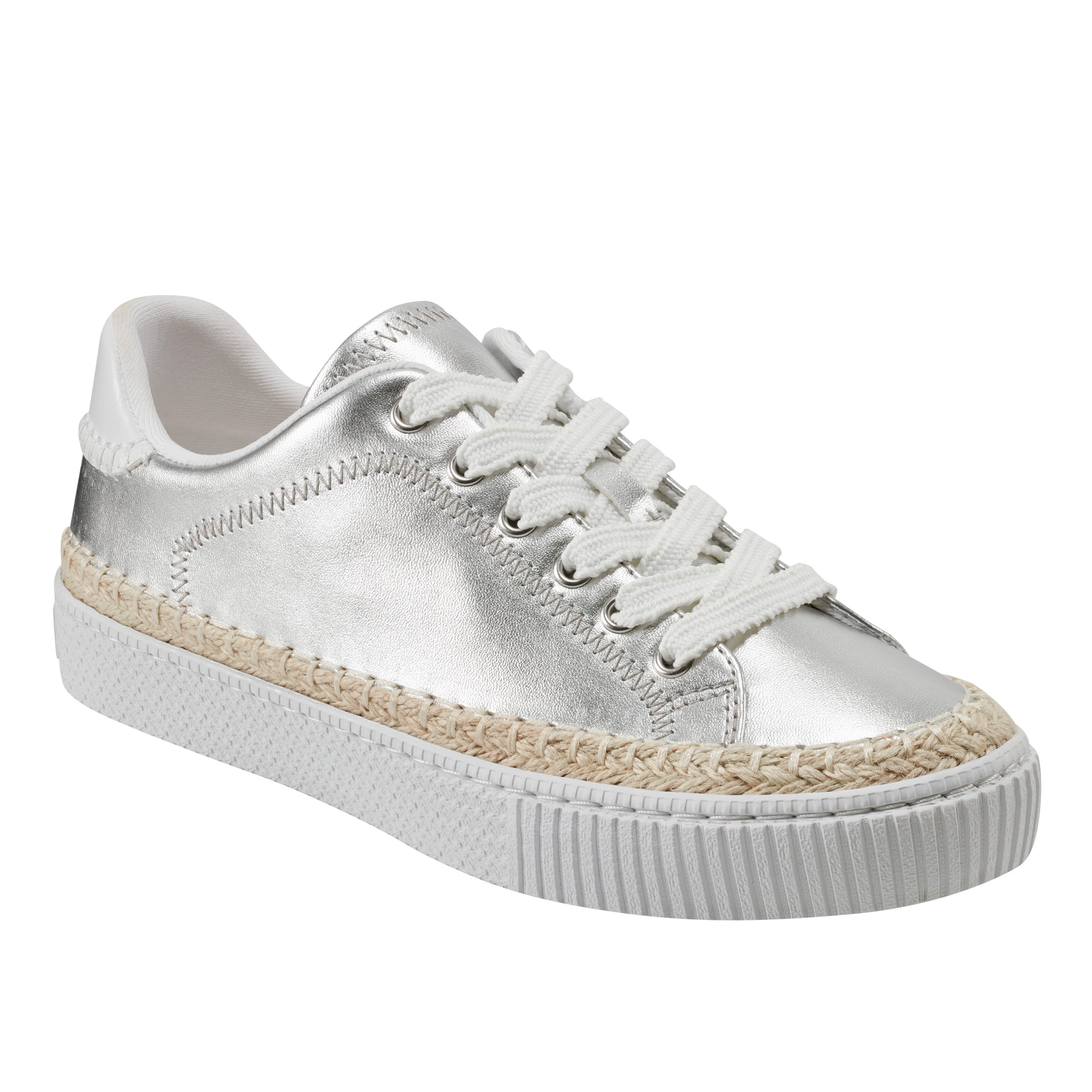 Spryng Platform Laceup Sneaker - Silver