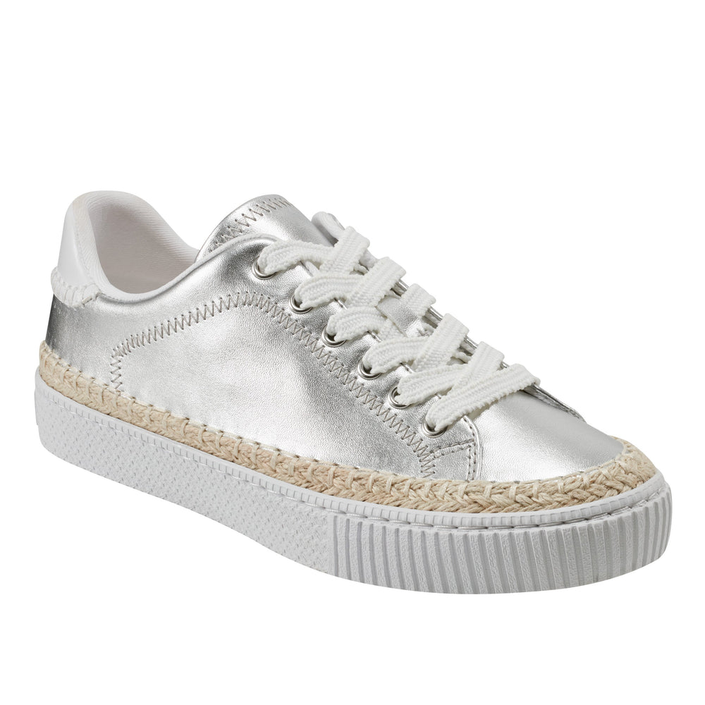 Spryng Platform Laceup Sneaker - Silver