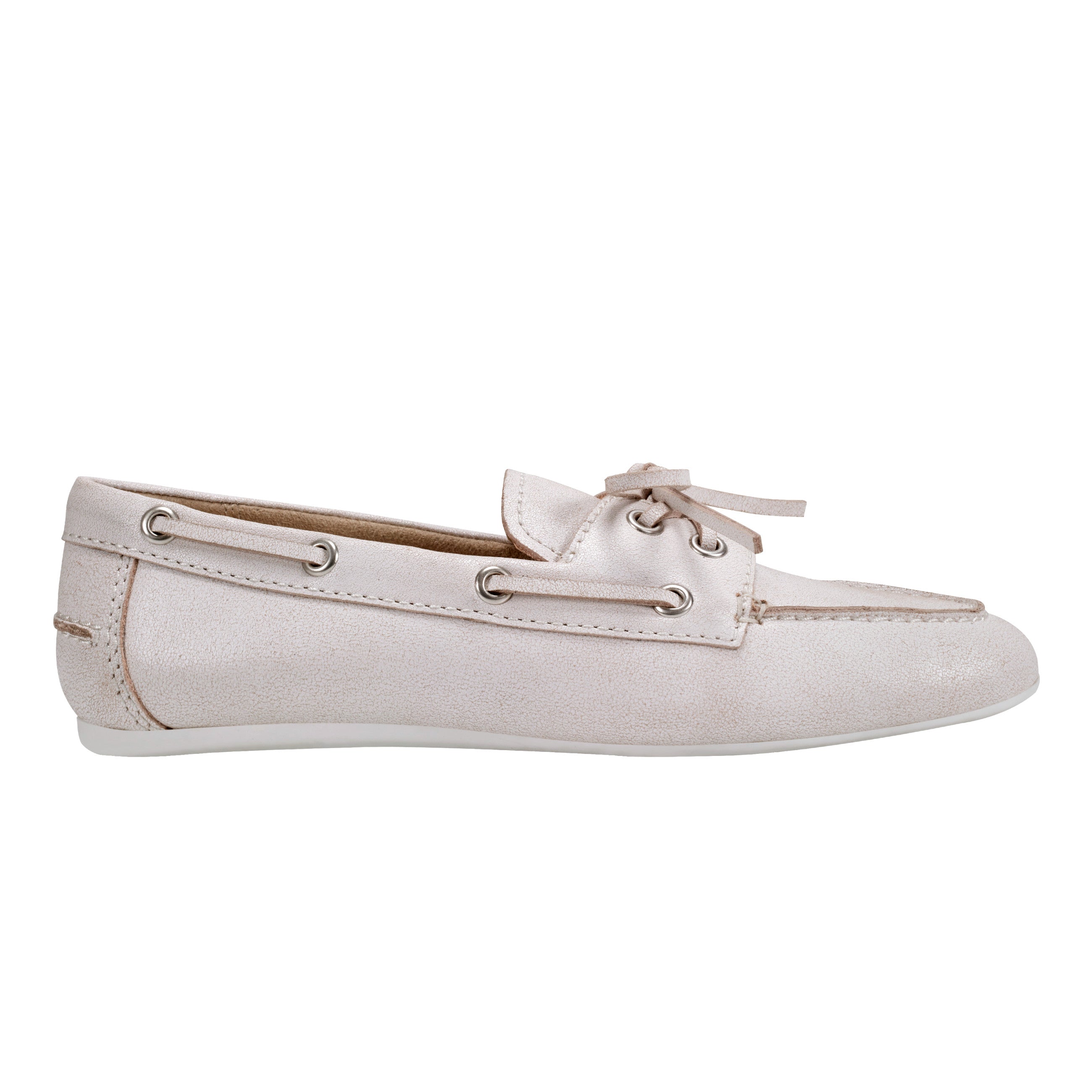 Uleena Boat Shoe In Light Natural Leather V Uleena Lna04 - Light Natural Leather