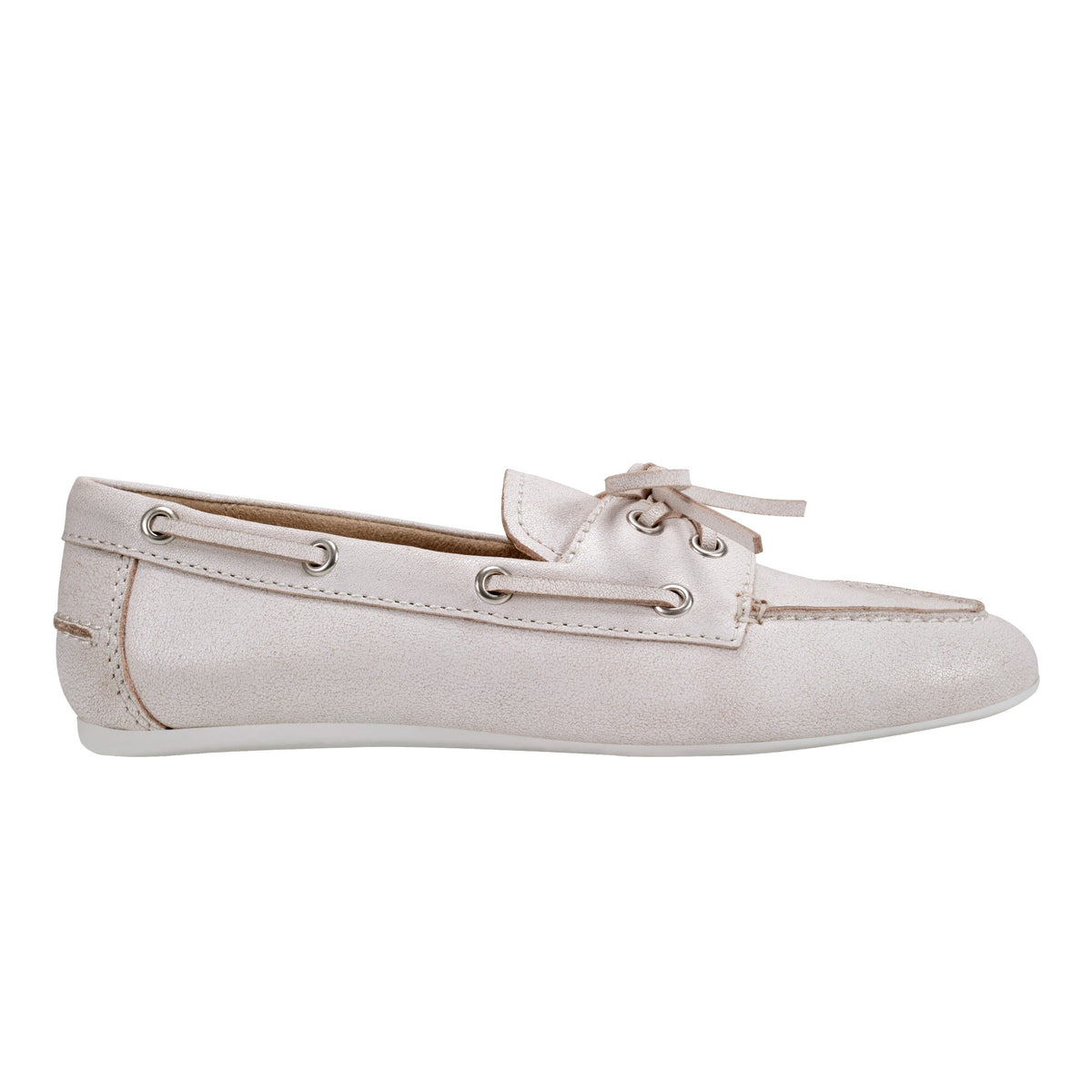 Uleena Boat Shoe In Light Natural Leather V Uleena Lna04 - Light Natural Leather