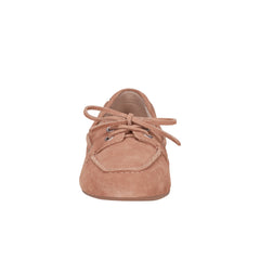 Uleena Boat Shoe In Natural Suede V Uleena Mna01 - Natural Suede