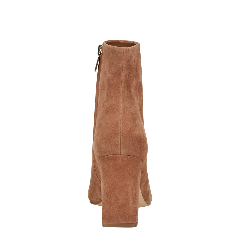 Yanara Heeled Bootie - Natural Suede