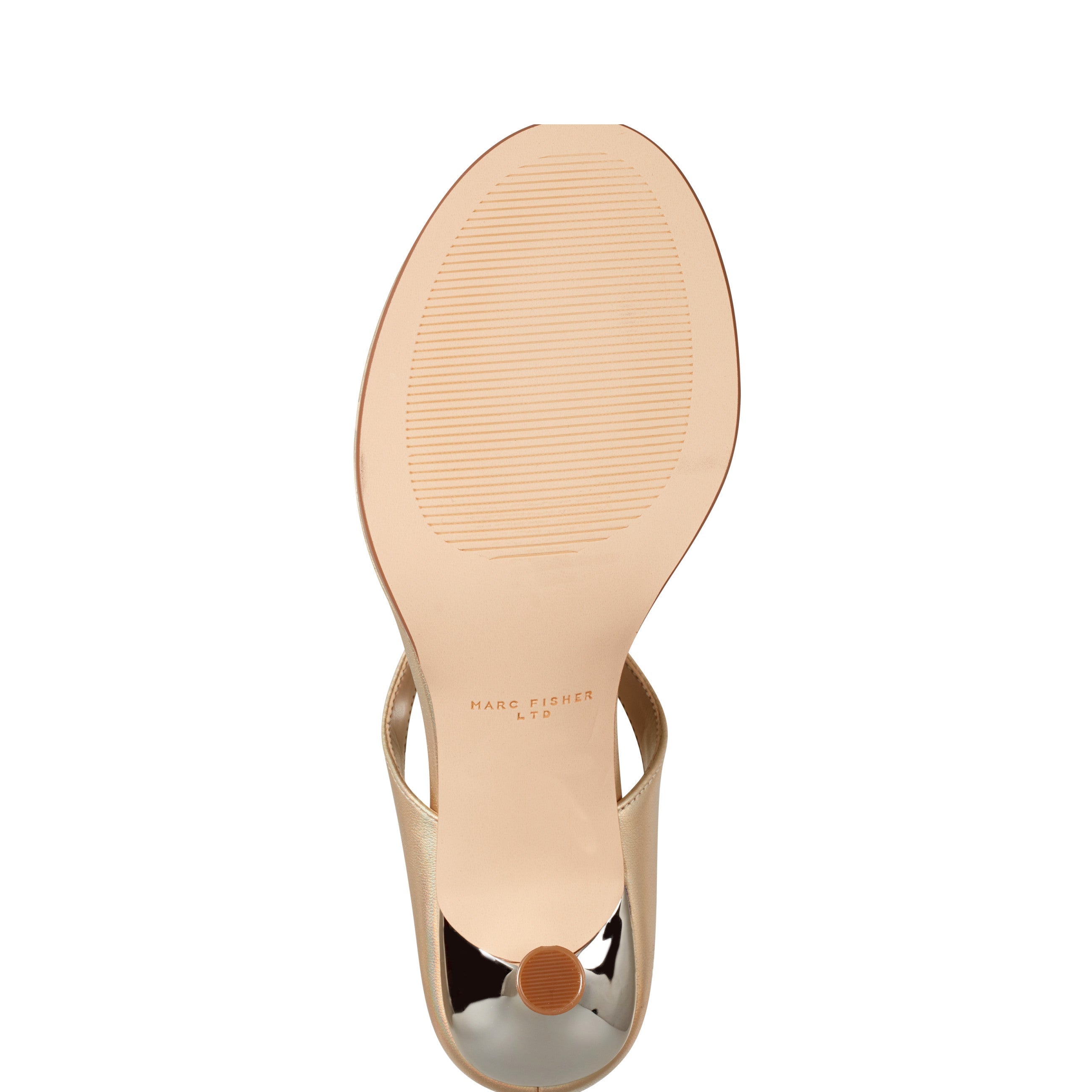 Alonde Heeled Slide Sandal - Platino Leather