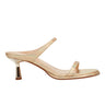 Alonde Heeled Slide Sandal - Platino Leather