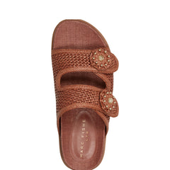 Valena Woven Footbed Sandal - Brown Raffia