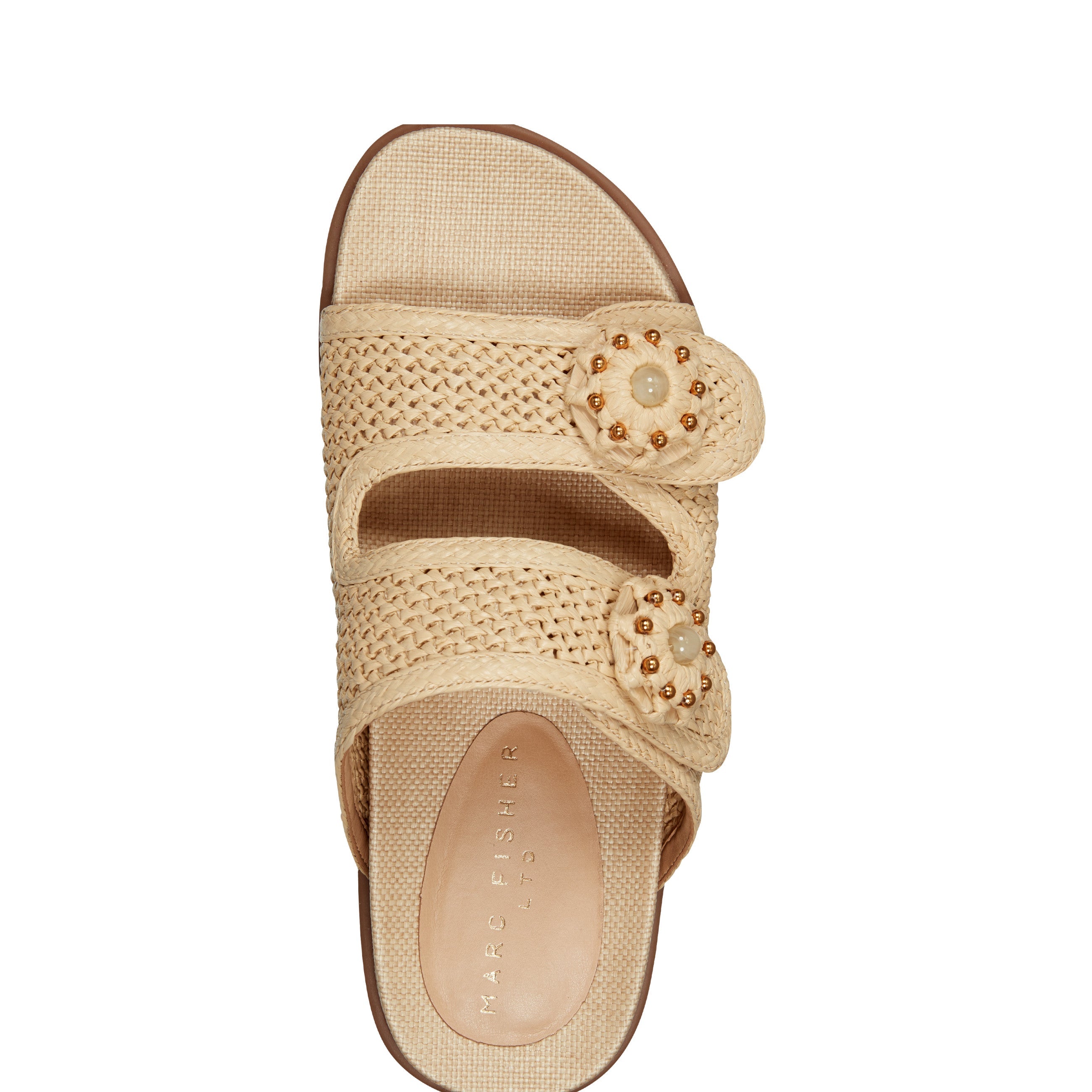 Valena Woven Footbed Sandal - Natural Raffia