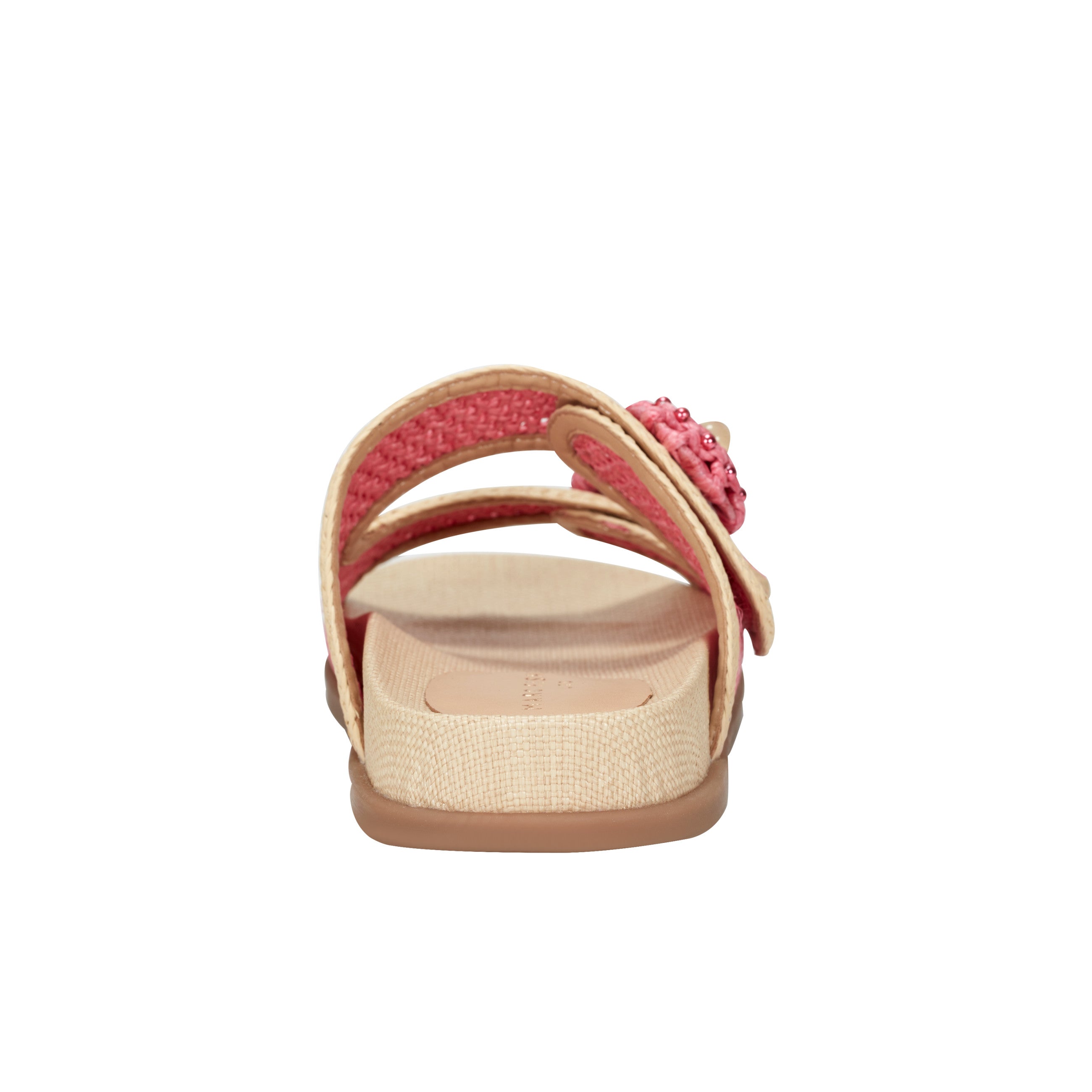 Valena Woven Footbed Sandal - Pink Raffia