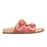 Valena Woven Footbed Sandal - Pink Raffia
