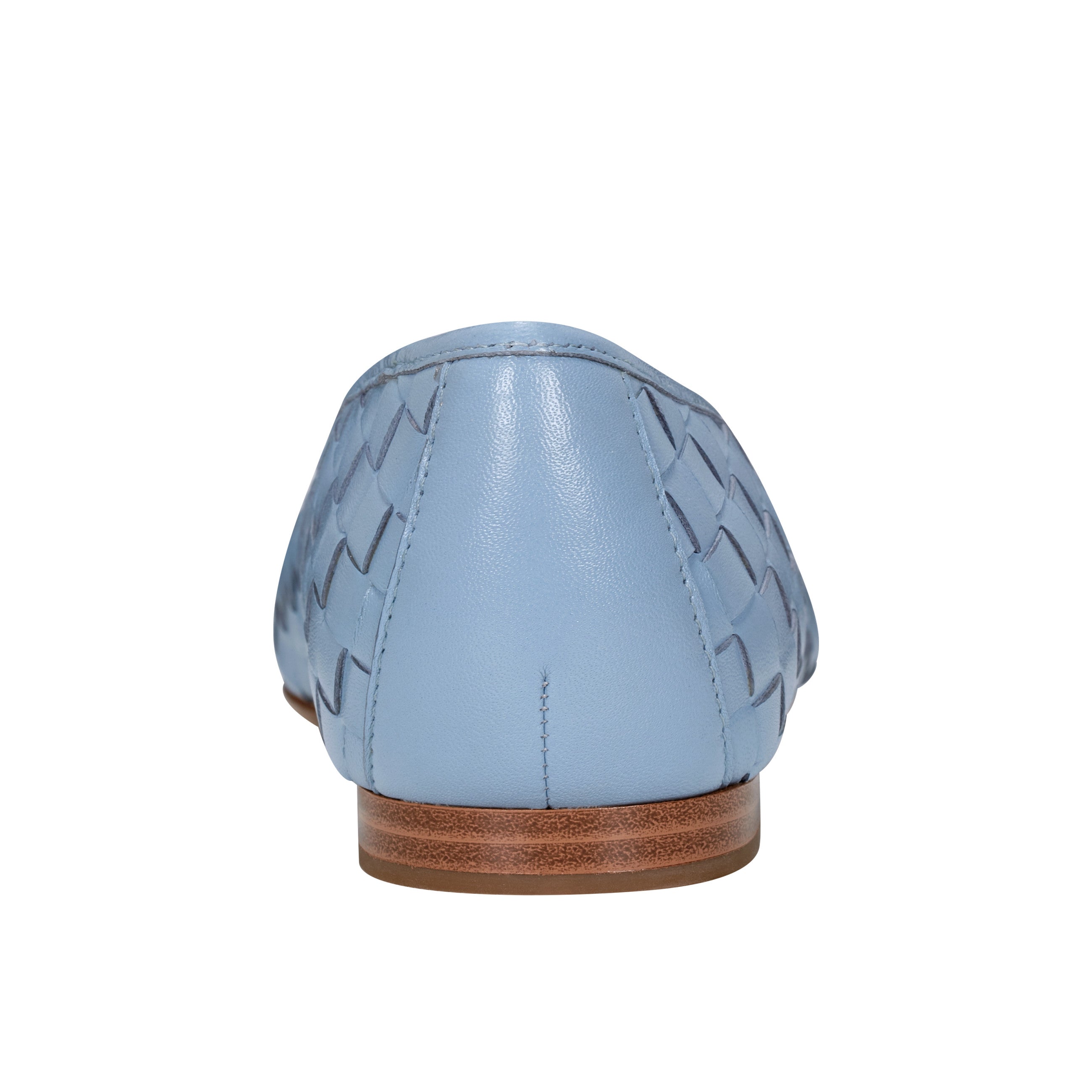 Damaria Woven Flat - Blue Leather