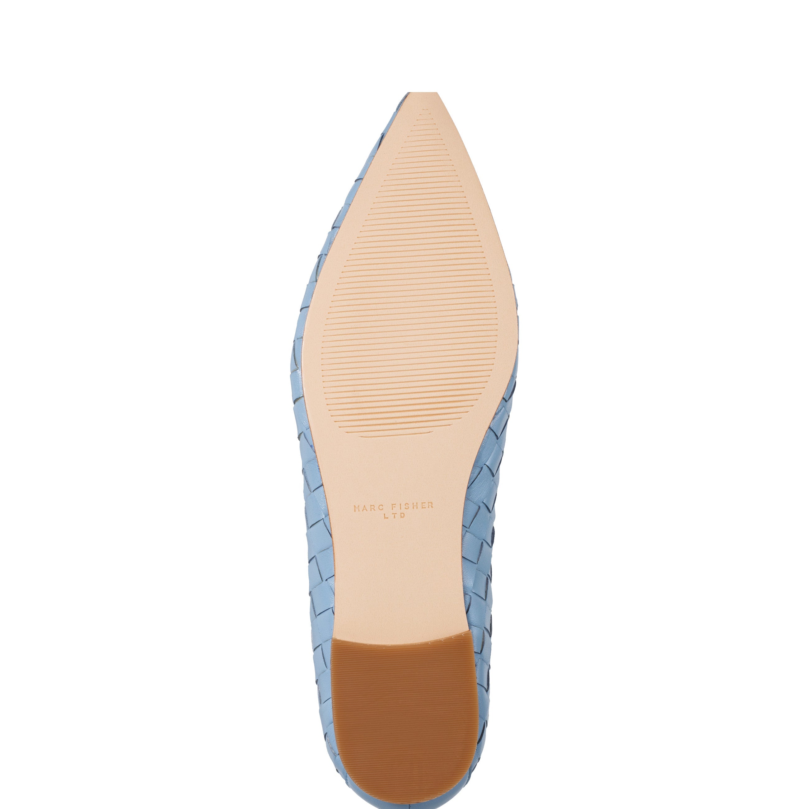 Damaria Woven Flat - Blue Leather
