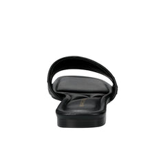 Lecee Woven Flat Sandal - Black