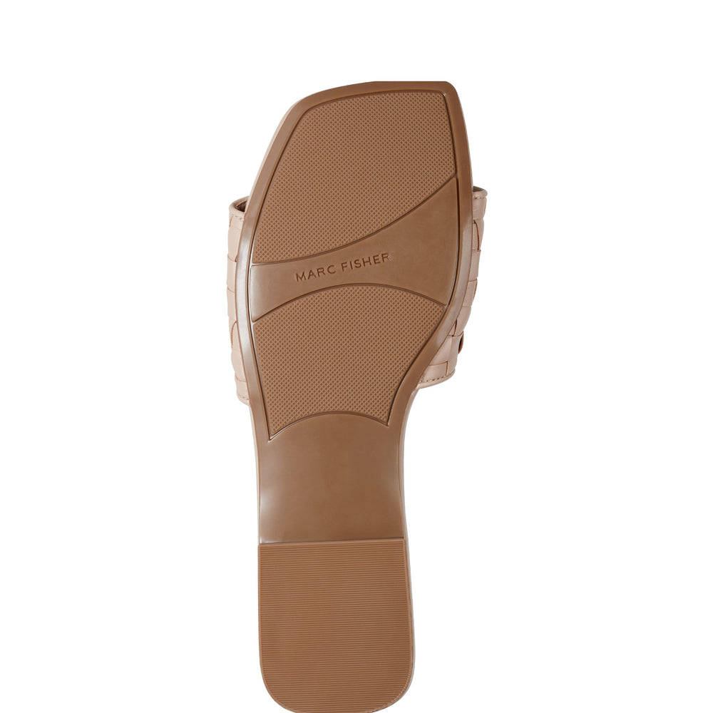 Lecee Woven Flat Sandal - Light Natural