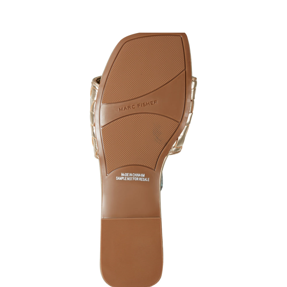 Lecee Woven Flat Sandal - Platino