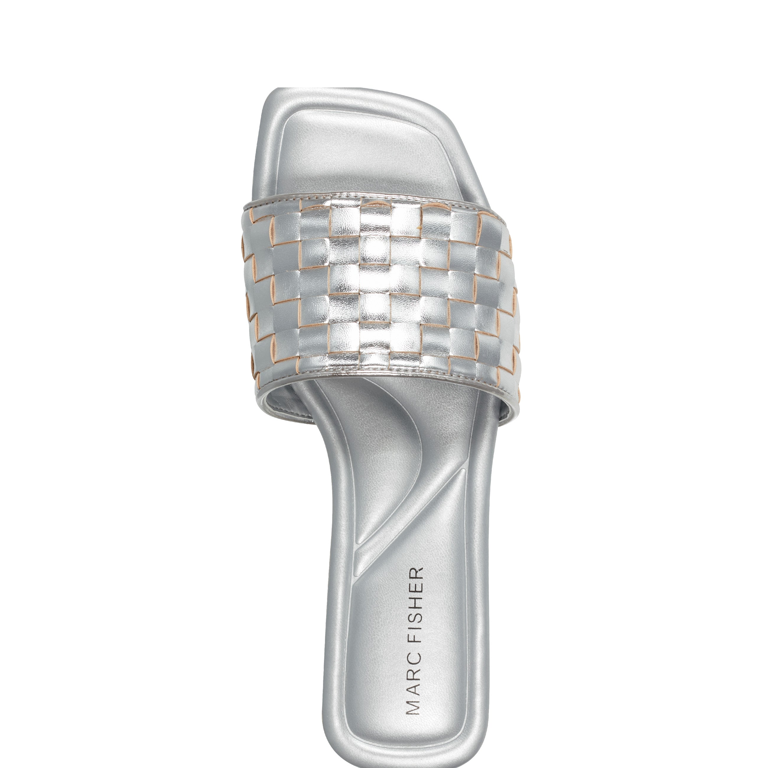 Lecee Woven Flat Sandal - Silver