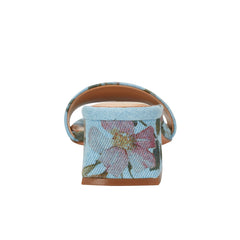 Olysa Slide Dress Sandal - Blue Floral