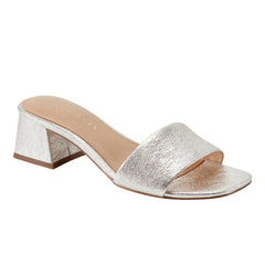 Olysa Slide Dress Sandal - Platino Leather